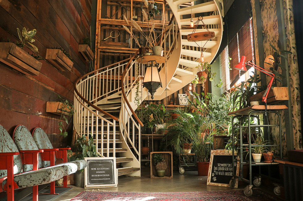 House of Small Wonder Mitte, Berlin, Japanese Breakfast and Brunch Restaurant, Spiral Staircase